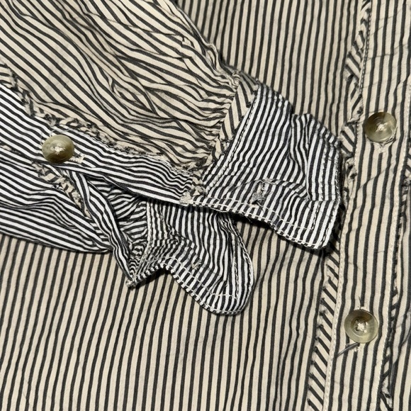 Free People| ‘Happy Hour’ Oxford Striped Button Down Shirt - Picture 12 of 12